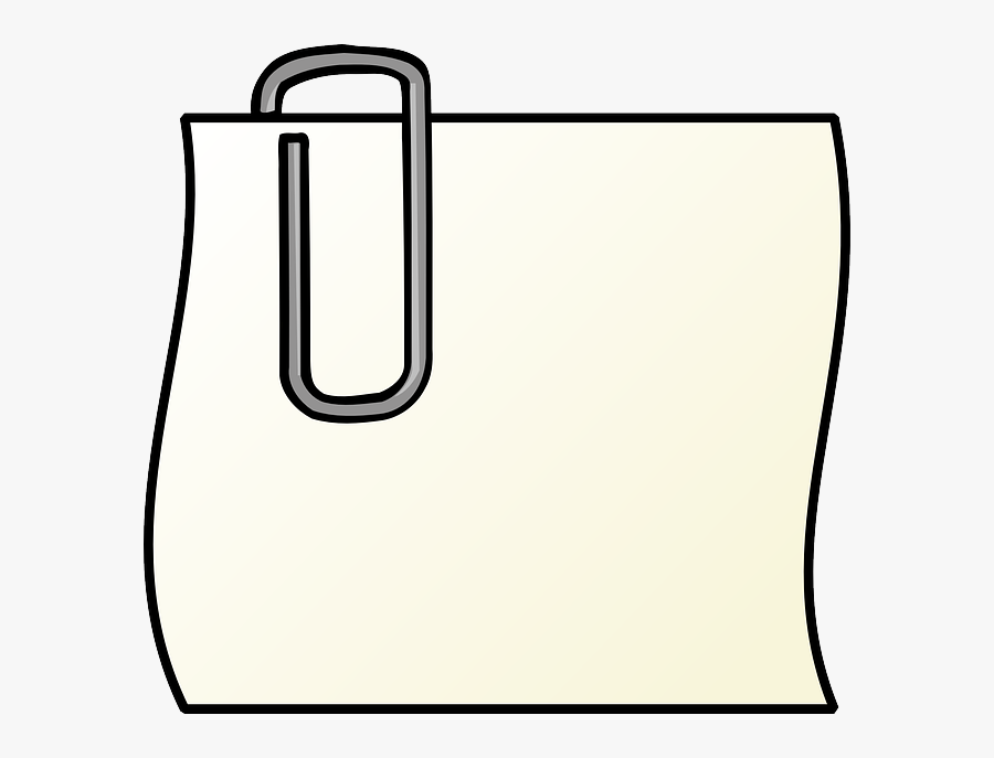Paper, Paperclip, Office, Post, Memo, Notepad - Paper Clip Art, Transparent Clipart