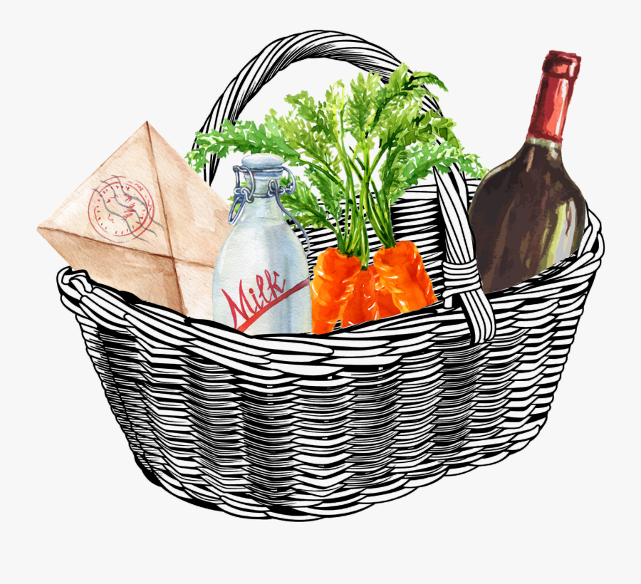 Storage Basket, Transparent Clipart