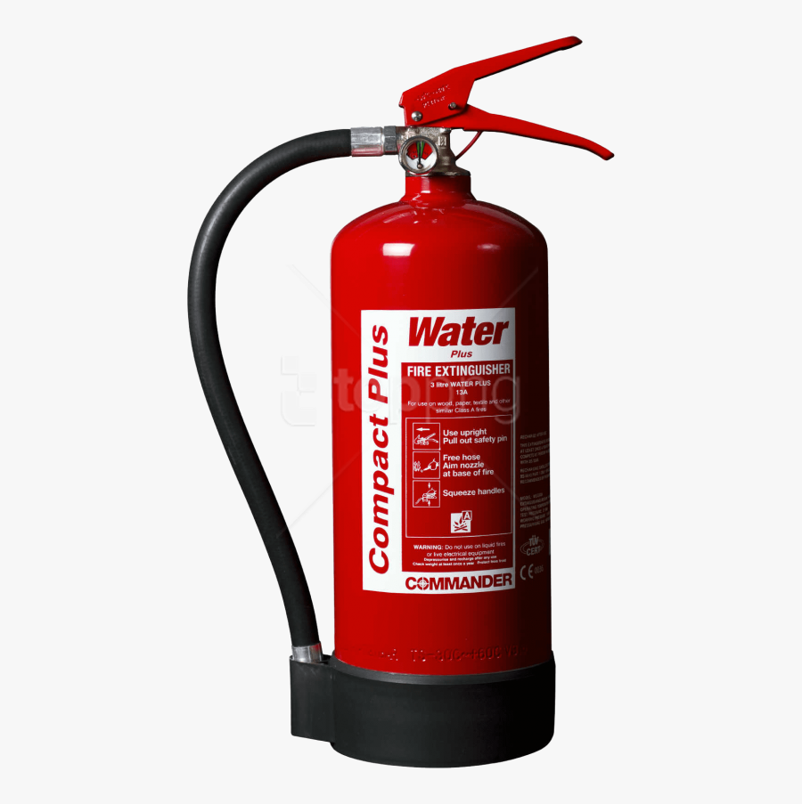 Fire Extinguisher Clipart Equipment - Water Fire Extinguisher Png, Transparent Clipart