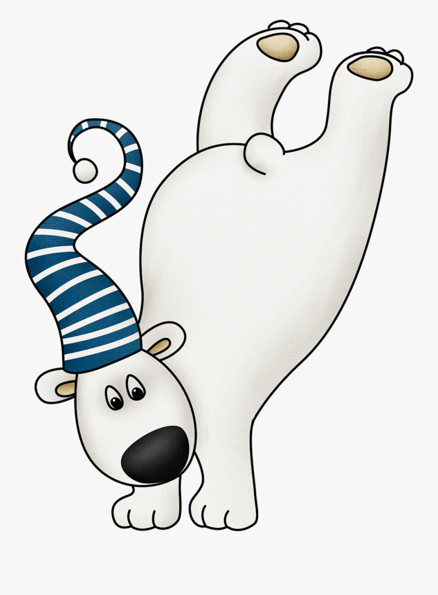 Cute Winter Polar Bear Clip Art Clip Art - Winter Clip Art Polar Bear, Transparent Clipart