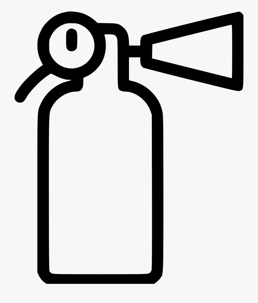 Fire Extinguisher Comments - White Fire Extinguisher Icon Png, Transparent Clipart