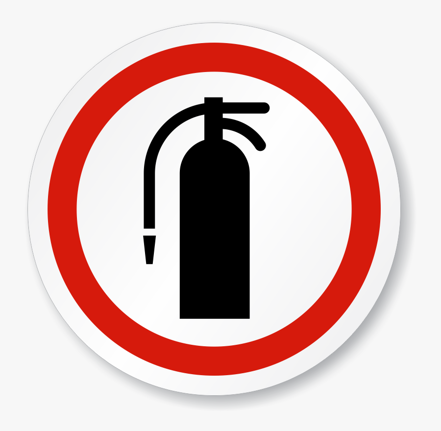 Fire Extinguisher Iso Sign - Use Fire Extinguisher Signage, Transparent Clipart
