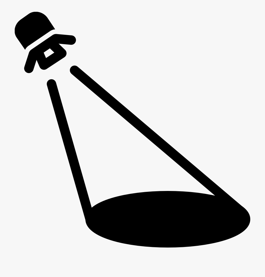 Computer Icons Clip Art - Spotlight Clipart Black And White, Transparent Clipart