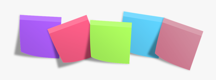 Postit, Memo, Post It, Notes, Memory - Post It Notes Transparent Background, Transparent Clipart