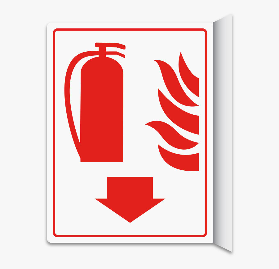Fire Extinguisher Sign Clip, Transparent Clipart