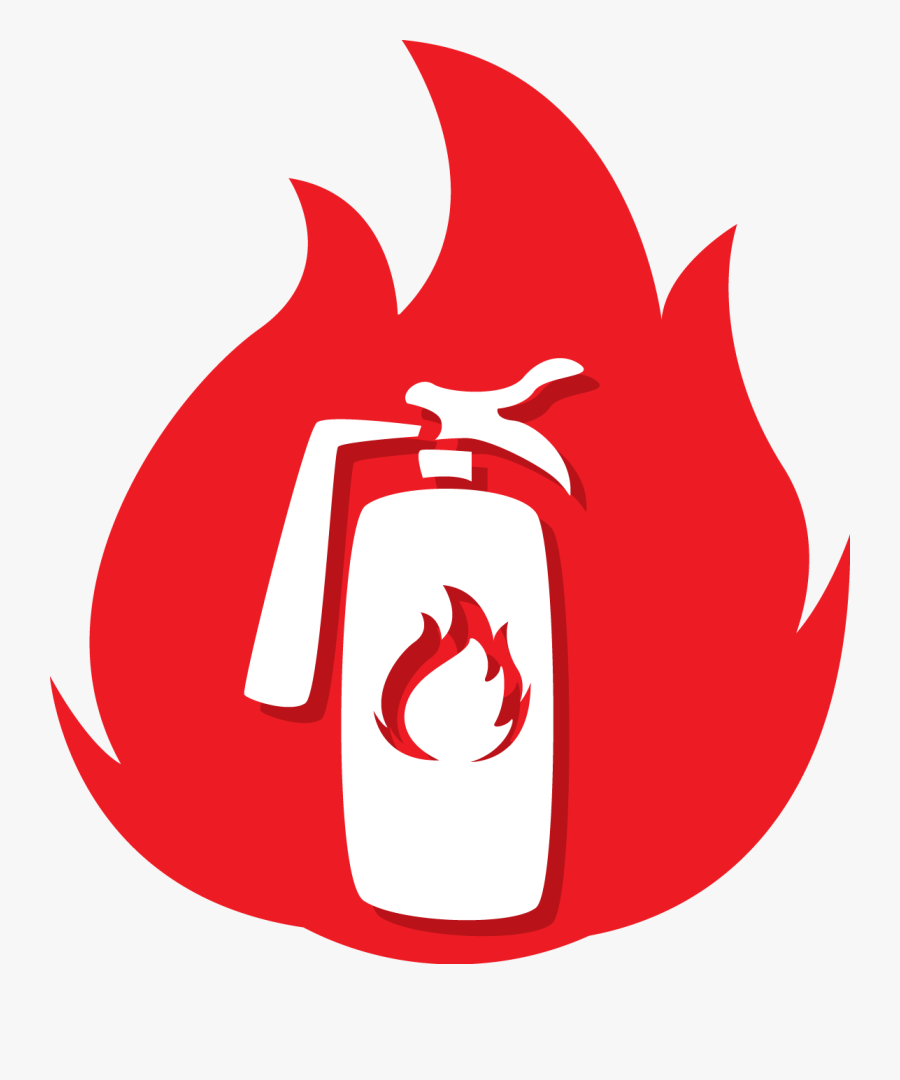 Portable Fire Extinguishers - Fire Fighting Symbol, Transparent Clipart