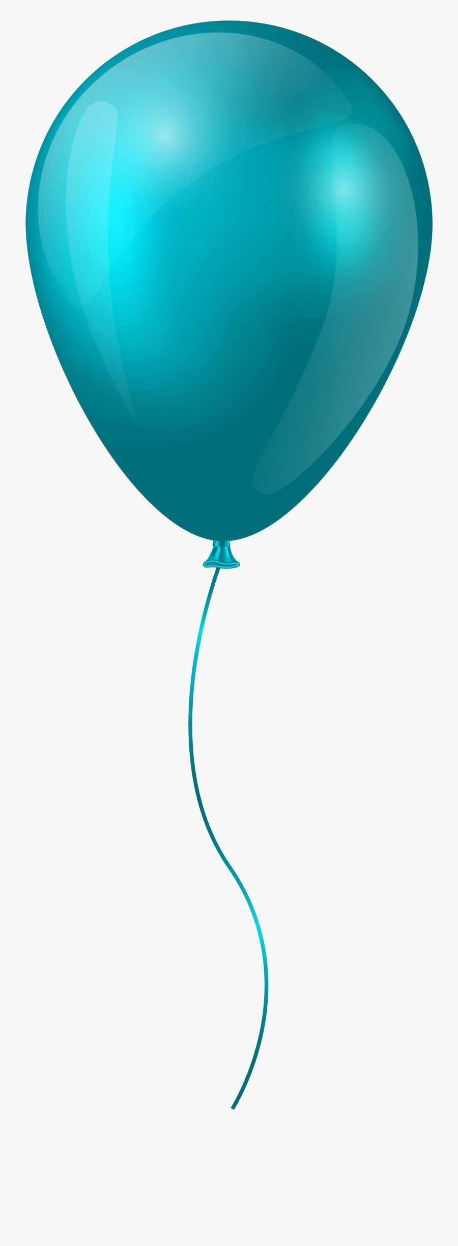 Clipart Balloons Light Green - Blue Balloon Clipart Hd, Transparent Clipart