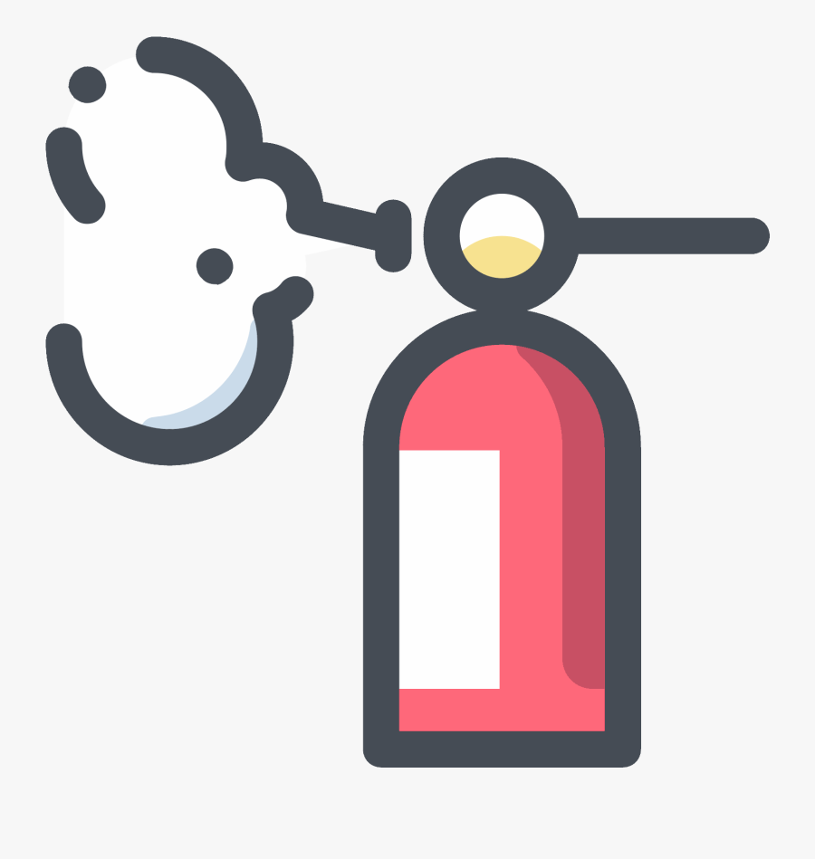 Foam Fire Extinguisher Icon - Fire Extinguisher Png Icon, Transparent Clipart