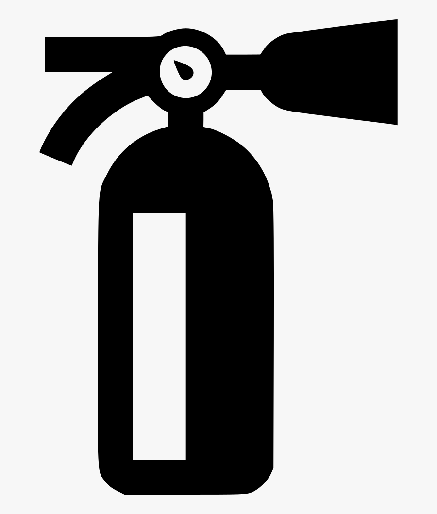 Fire Extinguisher - Fire Extinguisher Black And White Png, Transparent Clipart