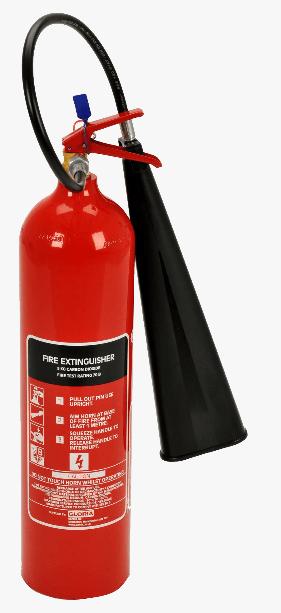 Extinguisher - 5kg Co2 Fire Extinguisher, Transparent Clipart