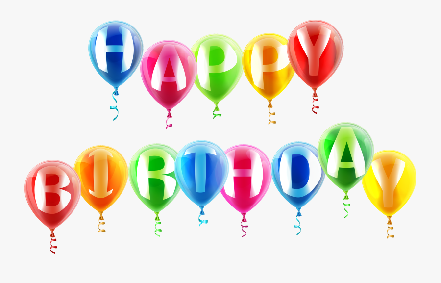 Happy Birthday Clipart Balloons - Happy Birthday Png Balloon, Transparent Clipart