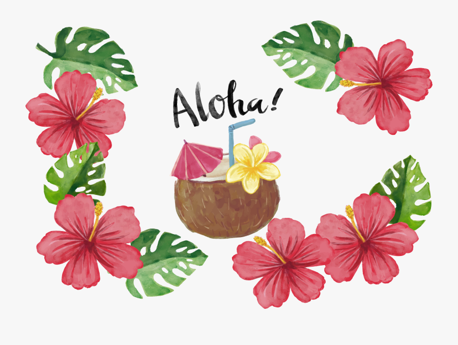 Transparent Tropical Cliparts - Hawaiian Floral Png Transparent, Transparent Clipart