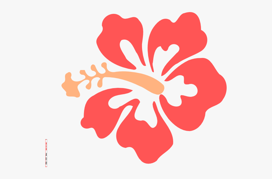Clip Art At Clker - Coral Hibiscus Clip Art, Transparent Clipart