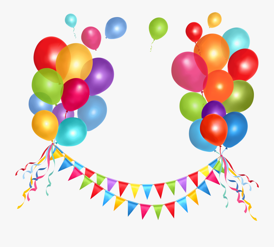 Free Download Birthday Balloons Png Clipart Balloon - Decoration Png, Transparent Clipart