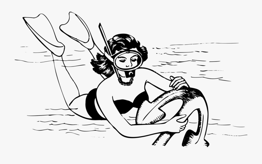 Scuba Diver - Underwater Diving, Transparent Clipart