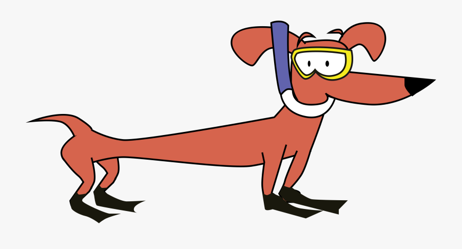 Dog Breed Dachshund Puppy Scuba Diving Underwater Diving, Transparent Clipart