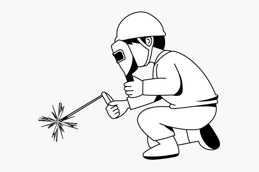 Top Welding Clip Art Image For Pinterest Tattoos - Welder Clipart Black And White, Transparent Clipart