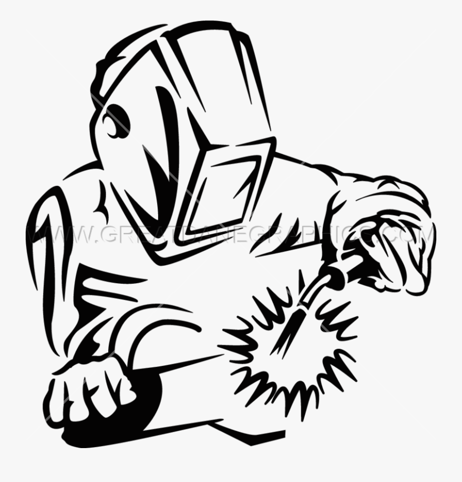 Welding Clipart Weld - Black And White Welder, Transparent Clipart