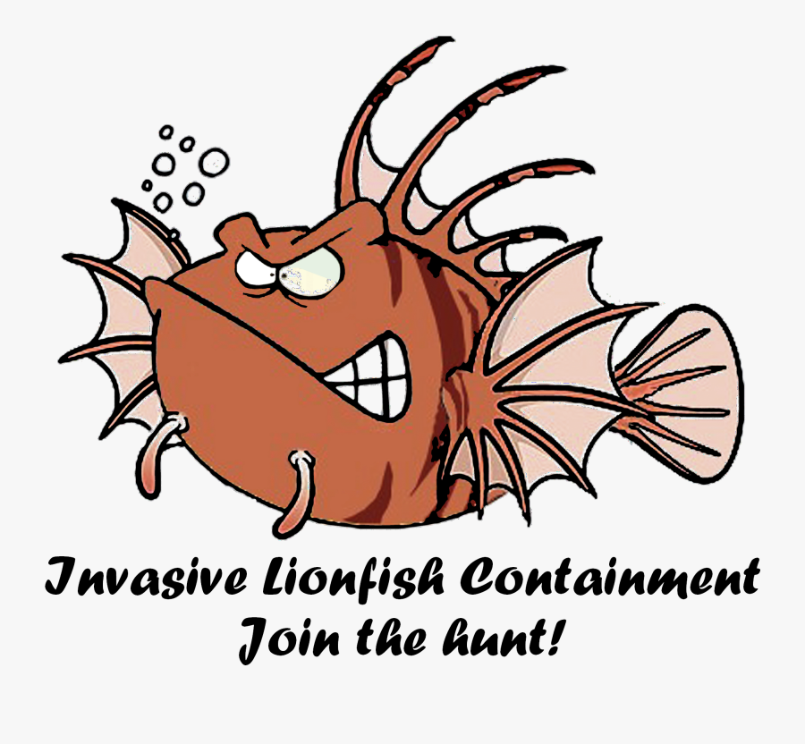 Dive Carriacou Supports Caribbean Reef Buddy - Lionfish Clipart, Transparent Clipart