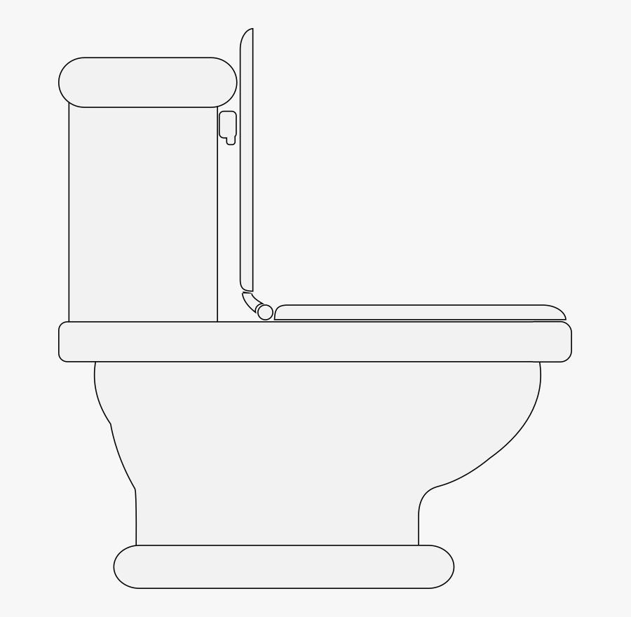 Clipart - Toilet Clip Art, Transparent Clipart