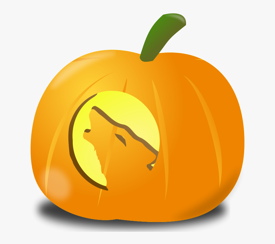 Wolf Pumpkin - Pumpkin Base, Transparent Clipart