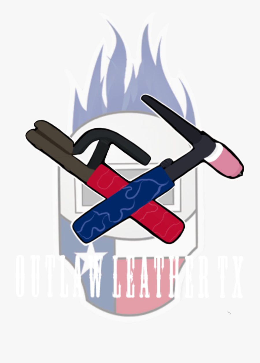 Outlaw Leather Welding Helmet, Transparent Clipart