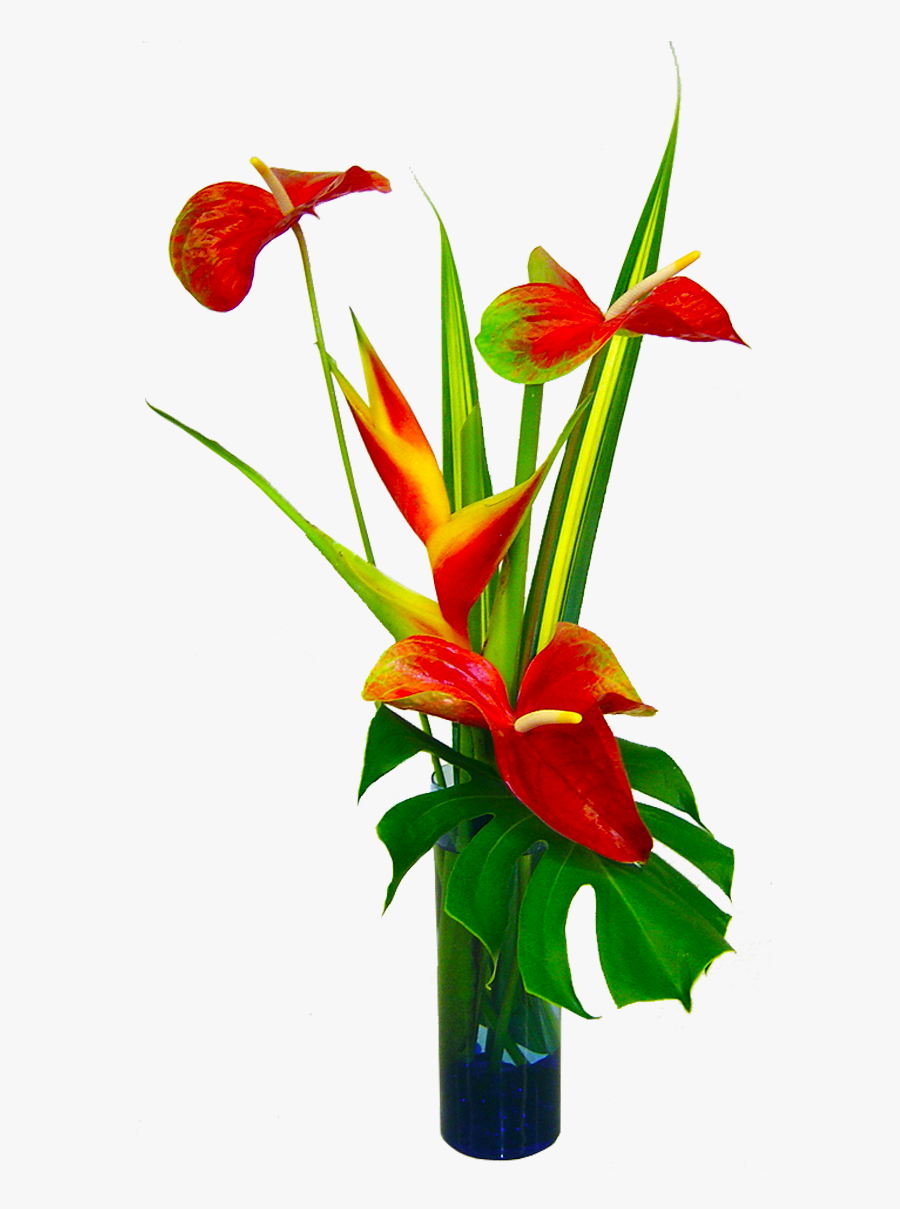 Kalapana Tropical Hawaiian Flowers Bouquet - Red Hawaiian Flowers Bouquets, Transparent Clipart