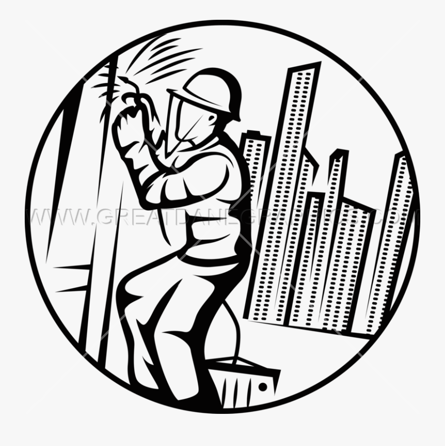 High Rise Welder Production Ready Artwork For - Illustration, Transparent Clipart