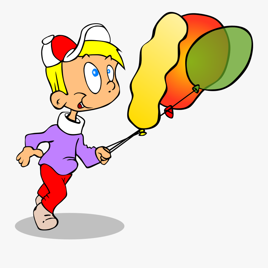 Balloon - Clipart - Png - Kid Running Clipart Png, Transparent Clipart