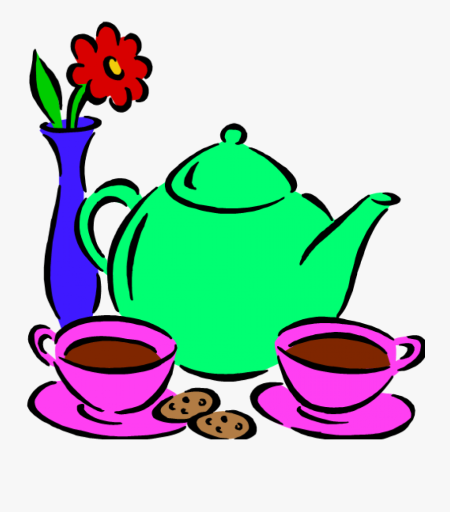 Transparent Tea Party Png - Clip Art Morning Tea, Transparent Clipart