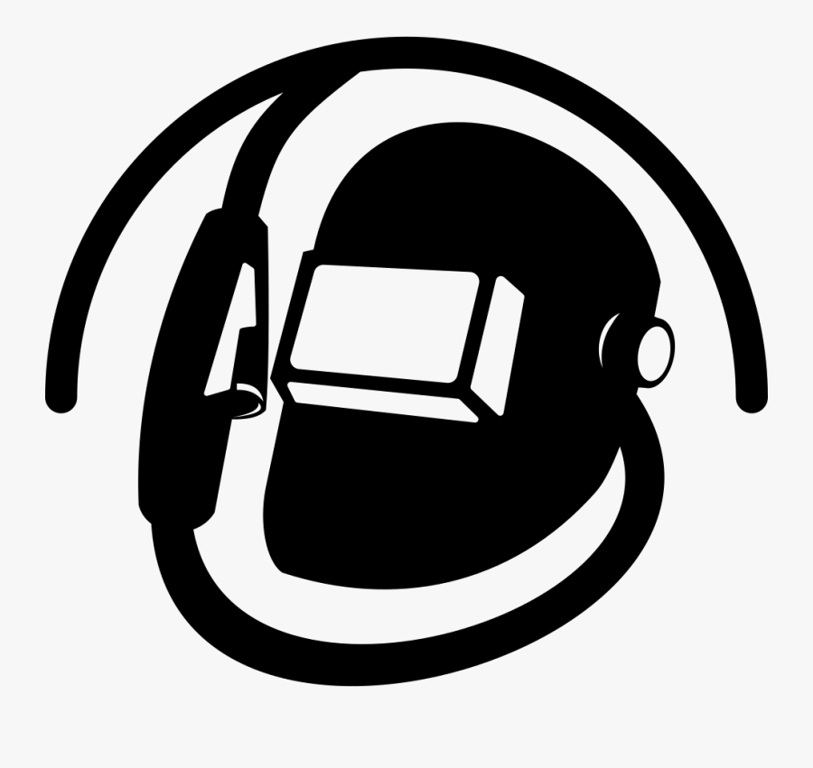 Welding Helmet Black And White, Transparent Clipart