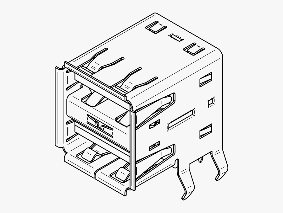 Welding Clipart - Double Usb Port Pinout, Transparent Clipart