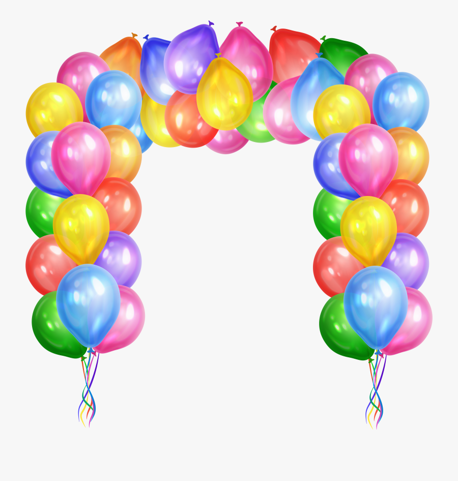 Decorative Balloons Arch Transparent Png Clip Art Image - Clip Art Balloon Arch, Transparent Clipart