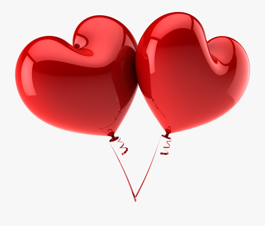 Heart Balloon Red Clip Art - Heart Balloon Png, Transparent Clipart