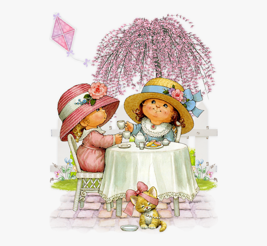 Kids Tea Party Clipart, Transparent Clipart