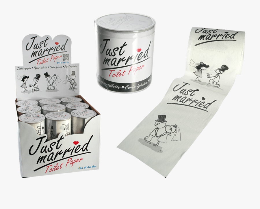 Transparent Just Married Png - Papier Toilette Just Married, Transparent Clipart