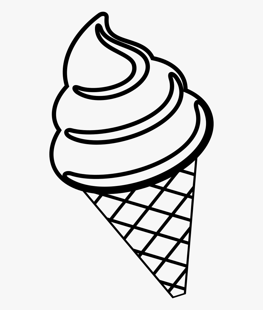 Snow Egg Roll Train Icon Px Svg Png Icon Free Download - Ice Cream Cone Clipart Black And White, Transparent Clipart