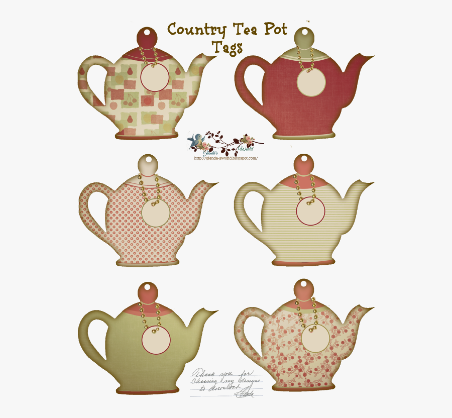 Transparent Teabag Clipart - Free Printable Tea Pot Decor, Transparent Clipart