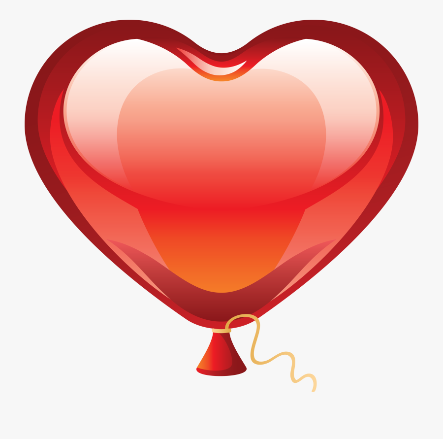 Balloon Png Image - Love Heart No Background, Transparent Clipart