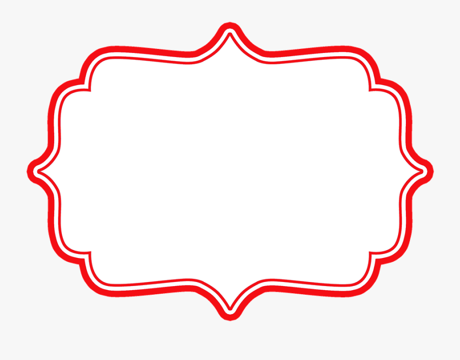 Transparent Victorian Tea Party Clipart - Red Label Frame Png, Transparent Clipart