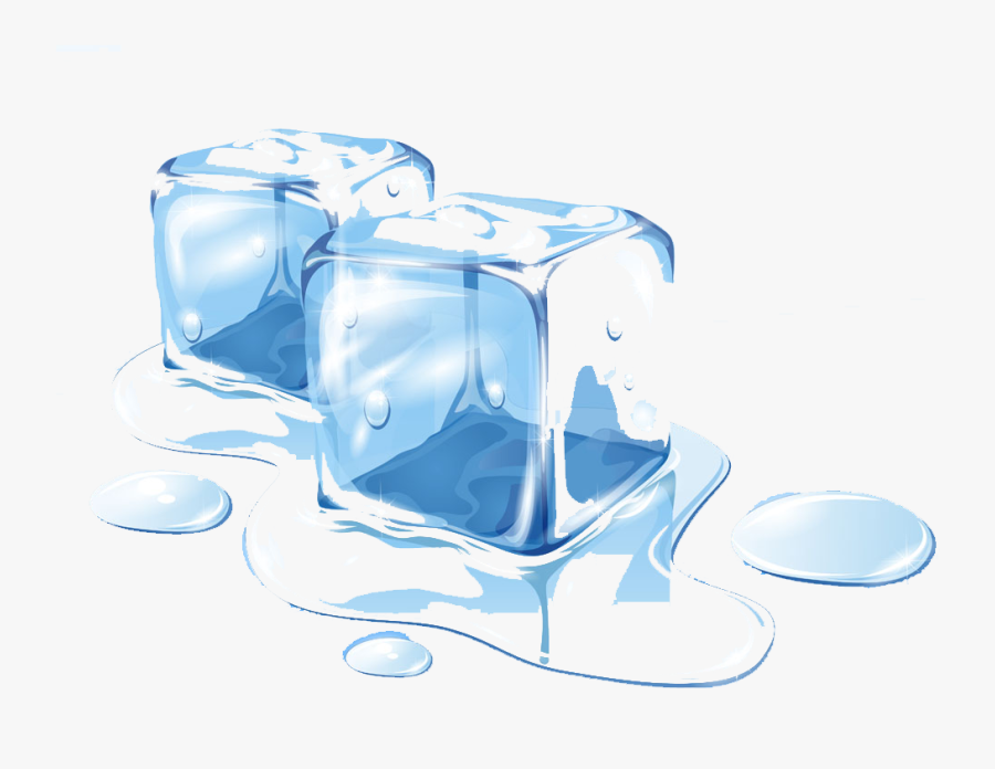 Ice Cube Melting Clip Art - Melting Ice Transparent Background, Transparent Clipart