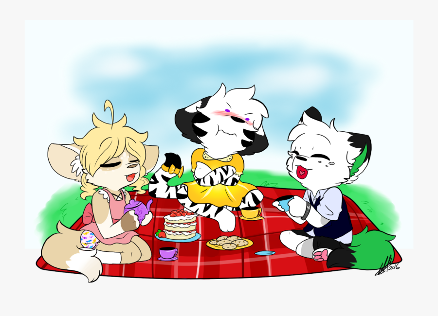 Myra"s Tea Party - Cartoon, Transparent Clipart