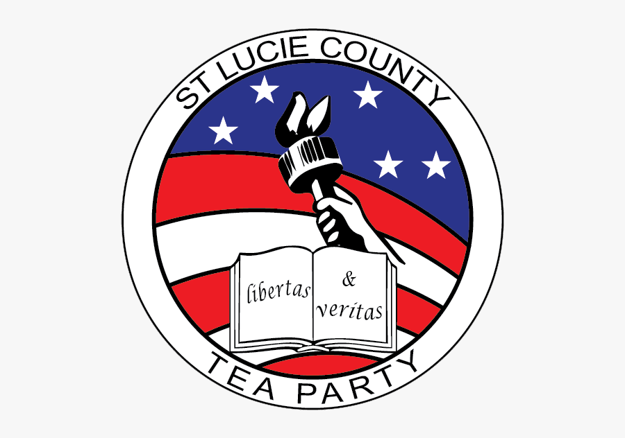 St Lucie County Tea Party, Transparent Clipart