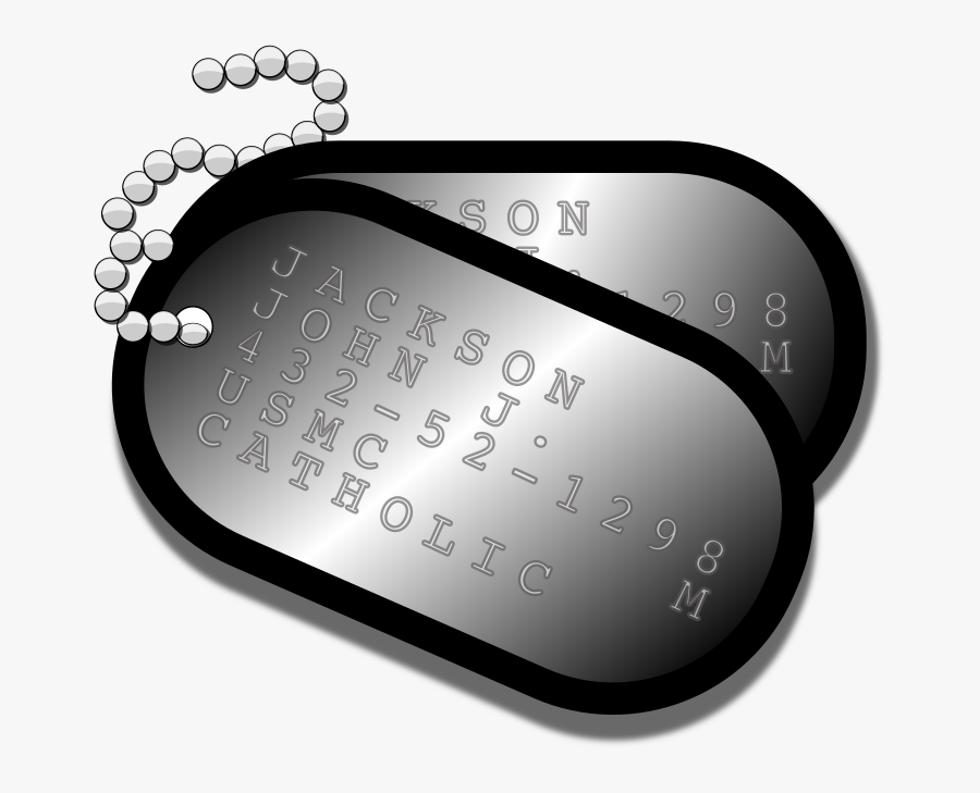 Dog Tag Military Clip Art - Blank Dog Tag Png, Transparent Clipart