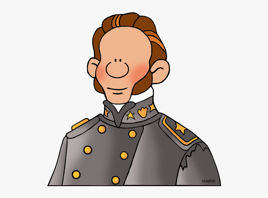 Thomas "stonewall - Thomas Stonewall Jackson Cartoon, Transparent Clipart