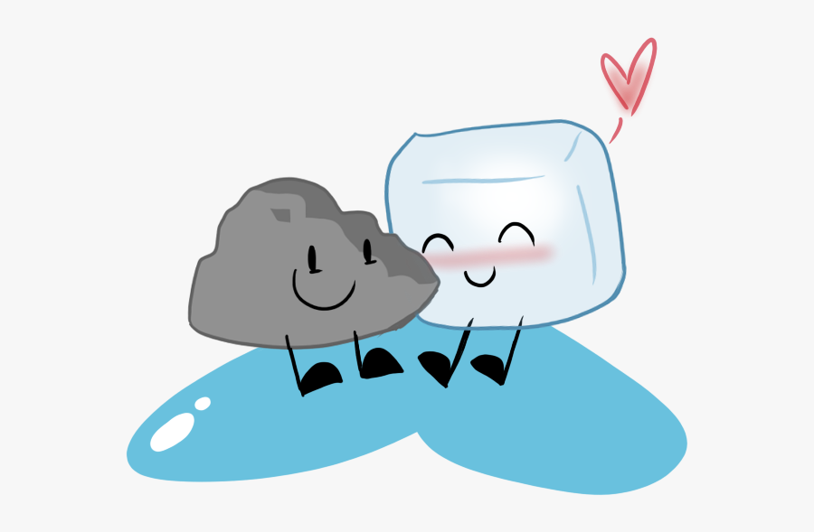 Ice Cube Clipart Kawaii - Ice Cube And Rocky Bfdi, Transparent Clipart