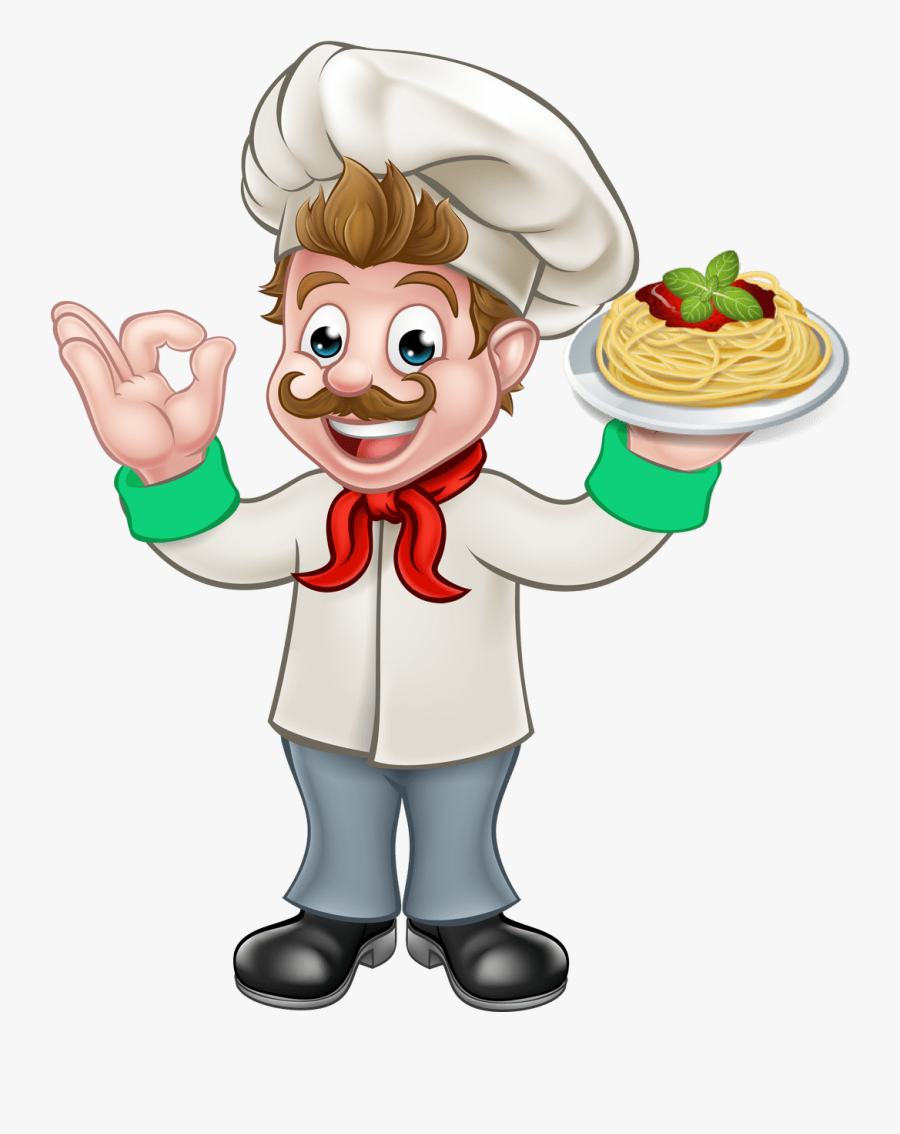 Clip Royalty Free Library Russo S Pizza A - Cartoon Chef, Transparent Clipart