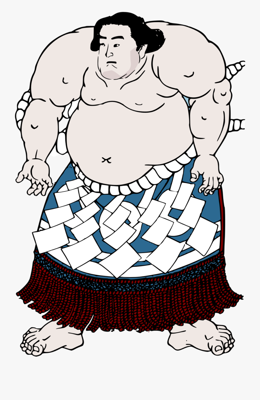 Sumo Japan Wrestler Free Picture - Unryū Style Sumo, Transparent Clipart