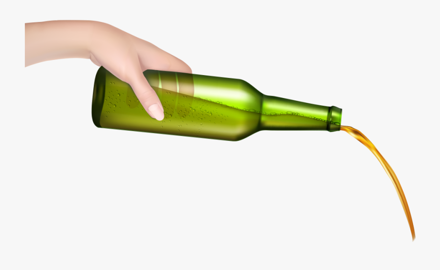 Beer Bottle Border Clip Art - Beer Bottle, Transparent Clipart