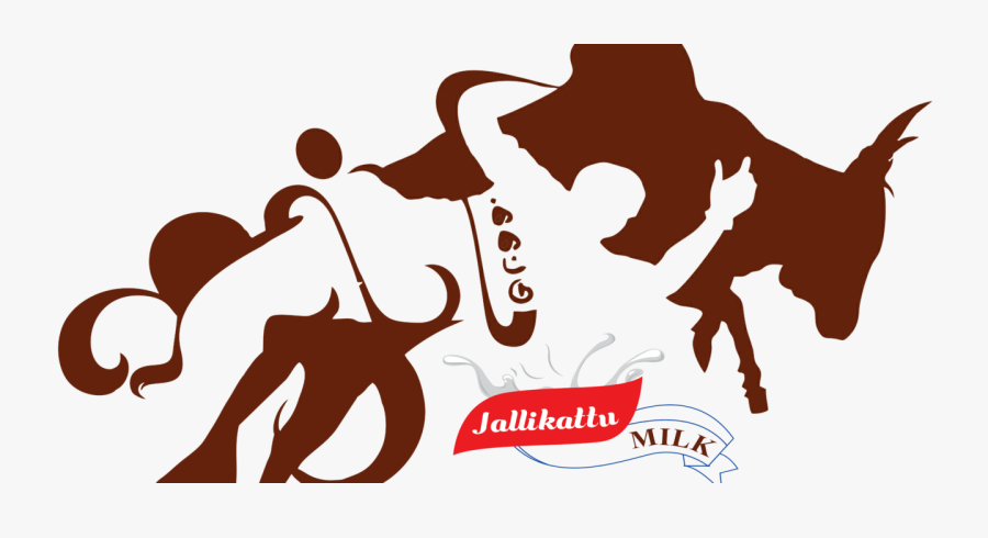 Milk Chilling - Jallikattu Logo, Transparent Clipart